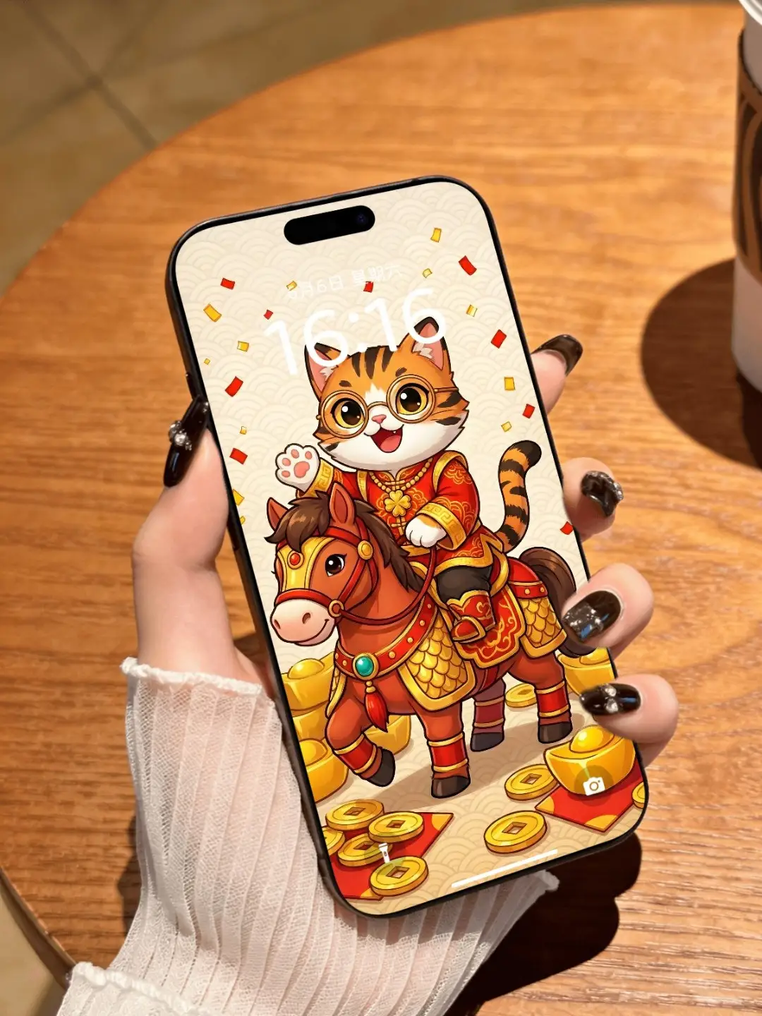 春节红包封面/壁纸利器：利用样机生成器创作“戴眼镜的猫”素材，发布小红书淘宝闲鱼卖虚拟资料变现